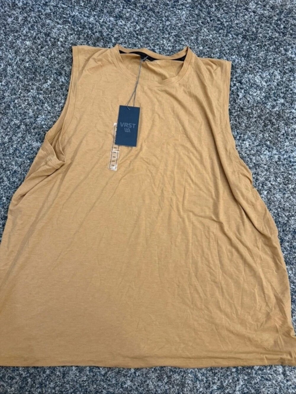 NWT VRST Men's Sleeveless Muscle Tee - Tan Sz XXL